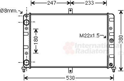 Van Wezel 26002008 радиатор, охлаждение двигателя на LADA SAMARA (2108, 2109, 2115)