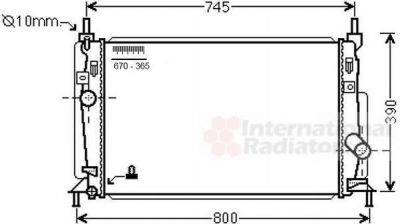 Van Wezel 27002246 радиатор, охлаждение двигателя на MAZDA 3 (BL)
