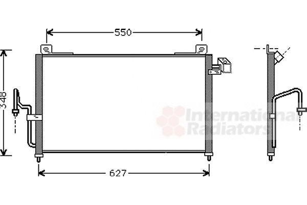 Van Wezel 27005147 конденсатор, кондиционер на MAZDA 323 F VI (BJ)