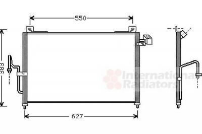 Van Wezel 27005159 конденсатор, кондиционер на MAZDA PREMACY (CP)