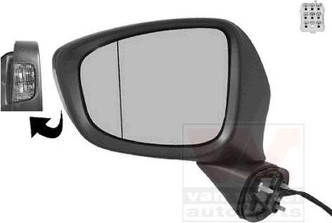 Van Wezel 2780817 наружное зеркало на MAZDA CX-5 (KE, GH)