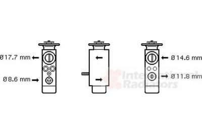 Van Wezel 30001094 расширительный клапан, кондиционер на MERCEDES-BENZ 190 (W201)