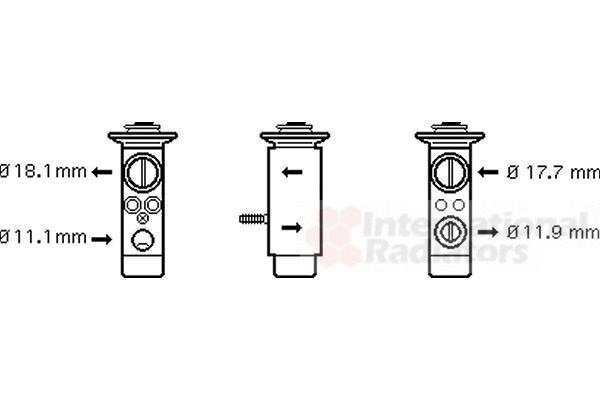 Van Wezel 30001124 расширительный клапан, кондиционер на MERCEDES-BENZ GLK-CLASS (X204)