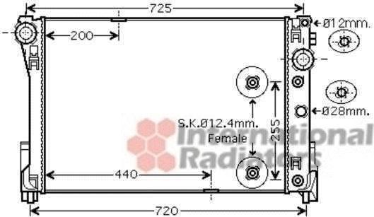 Van Wezel 30002491 радиатор, охлаждение двигателя на MERCEDES-BENZ GLK-CLASS (X204)