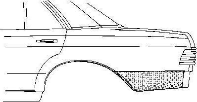 Van Wezel 3010134 боковина на MERCEDES-BENZ седан (W123)