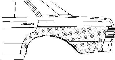 Van Wezel 3010143 боковина на MERCEDES-BENZ седан (W123)