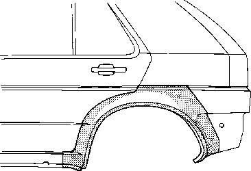 Van Wezel 3305147 боковина на NISSAN MICRA II (K11)