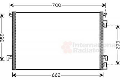 Van Wezel 37005334 конденсатор, кондиционер на OPEL VECTRA C GTS