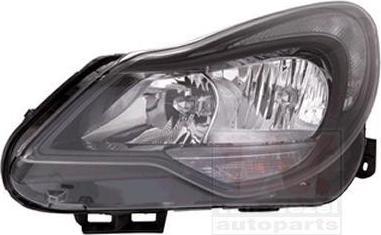Van Wezel 3709961V основная фара на OPEL CORSA D