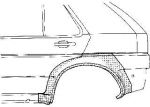 Van Wezel 3735147 боковина на OPEL ASTRA F (56_, 57_)