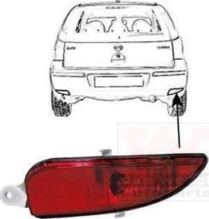 Van Wezel 3779938 задний противотуманный фонарь на OPEL CORSA C (F08, F68)
