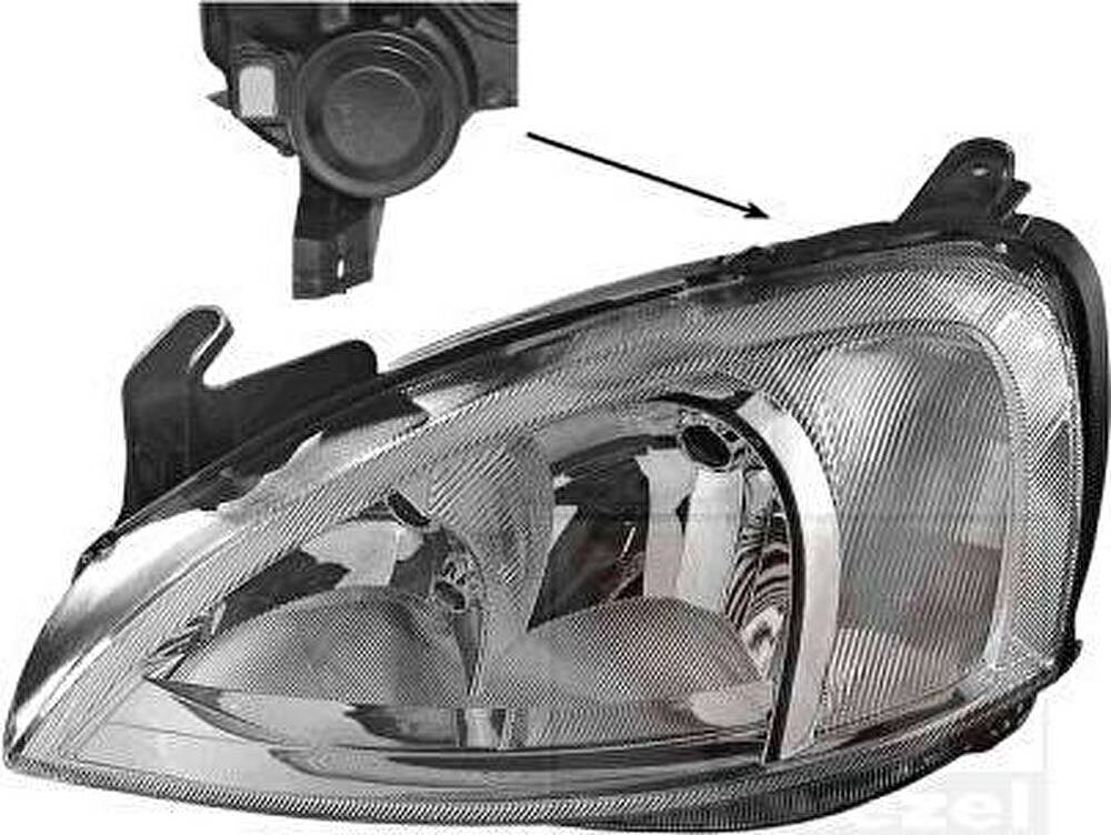 Van Wezel 3779962V основная фара на OPEL CORSA C фургон (F08, W5L)