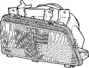 Van Wezel 4046944V основная фара на PEUGEOT 405 II (4B)