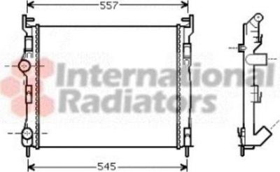 Van Wezel 43002326 радиатор, охлаждение двигателя на RENAULT CLIO II (BB0/1/2_, CB0/1/2_)
