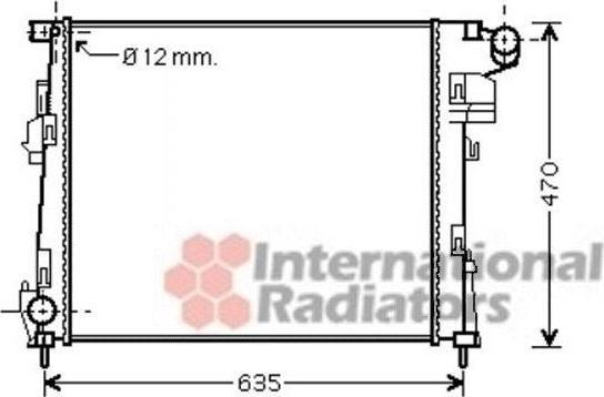 Van Wezel 43002427 радиатор, охлаждение двигателя на NISSAN PRIMASTAR фургон (X83)