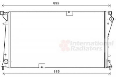 Van Wezel 43002490 радиатор, охлаждение двигателя на NISSAN PRIMASTAR фургон (X83)