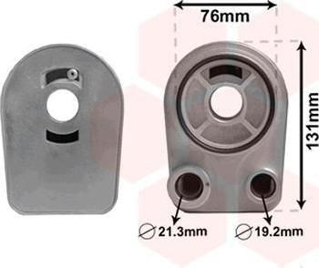 Van Wezel 43003607 масляный радиатор, двигательное масло на RENAULT MEGANE III Наклонная задняя часть (BZ0_)
