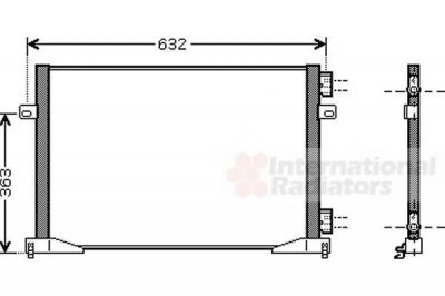 Van Wezel 43005391 конденсатор, кондиционер на OPEL VIVARO фургон (F7)