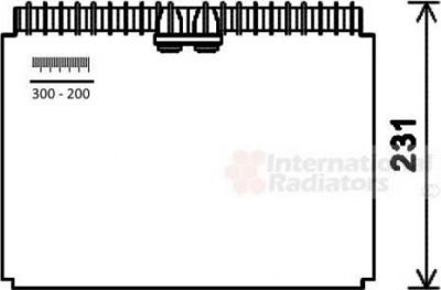 Van Wezel 4300V610 испаритель, кондиционер на RENAULT AVANTIME (DE0_)