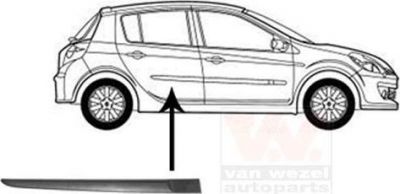 Van Wezel 4331426 облицовка / защитная накладка, дверь на RENAULT CLIO III (BR0/1, CR0/1)