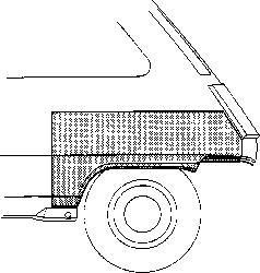 Van Wezel 4342145 боковина на RENAULT TWINGO I (C06_)