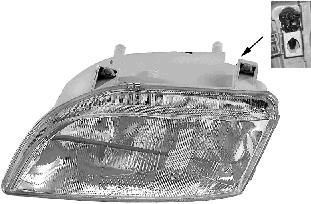 Van Wezel 4360986 основная фара на RENAULT ESPACE II (J/S63_)