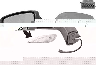Van Wezel 4386807 наружное зеркало на RENAULT CAPTUR