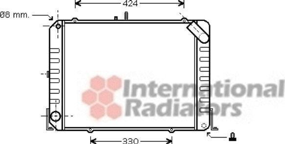 Van Wezel 53002424 радиатор, охлаждение двигателя на TOYOTA HIACE III фургон (YH7_, LH6_, LH7_, LH5_, YH5_, YH6_)