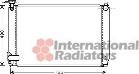 Van Wezel 53002462 радиатор, охлаждение двигателя на LEXUS RX (MHU3_, GSU3_, MCU3_)