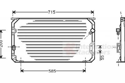 Van Wezel 53005190 конденсатор, кондиционер на TOYOTA COROLLA Wagon (_E10_)