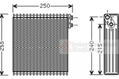 Van Wezel 5300V389 испаритель, кондиционер на TOYOTA YARIS (SCP1_, NLP1_, NCP1_)