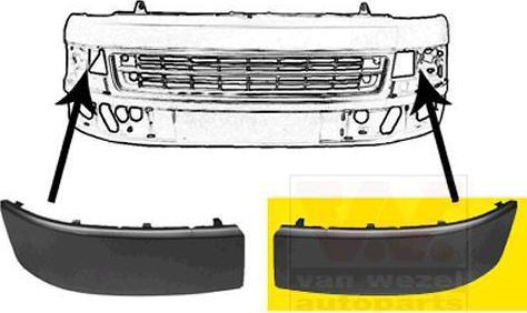 Van Wezel 5790583 облицовка, бампер на VW MULTIVAN V (7HM, 7HN, 7HF, 7EF, 7EM, 7EN)