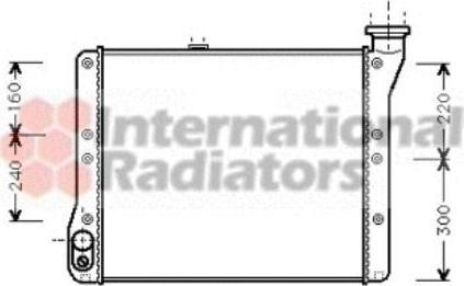 Van Wezel 58002054 радиатор, охлаждение двигателя на VW LT 28-35 I автобус (281-363)