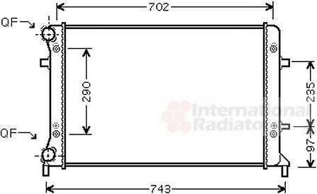 Van Wezel 58002228 радиатор, охлаждение двигателя на VW PASSAT Variant (3C5)