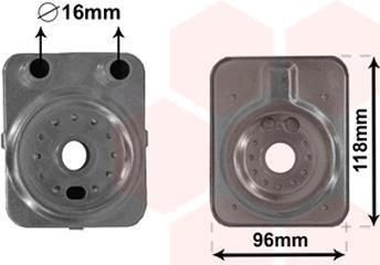 Van Wezel 58003093 масляный радиатор, двигательное масло на SKODA OCTAVIA Combi (1Z5)