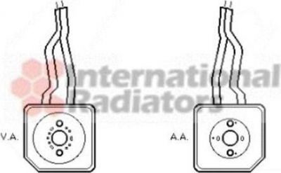 Van Wezel 58003096 масляный радиатор, двигательное масло на VW BORA универсал (1J6)