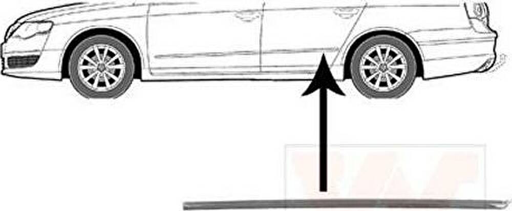 Van Wezel 5839405 облицовка / защитная накладка, дверь на VW PASSAT Variant (3C5)