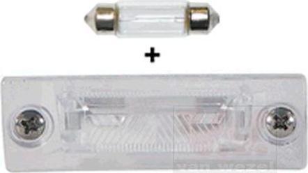 Van Wezel 5857920 фонарь освещения номерного знака на VW MULTIVAN V (7HM, 7HN, 7HF, 7EF, 7EM, 7EN)