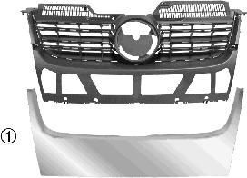 Van Wezel 5886519 решетка радиатора на VW JETTA III (1K2)