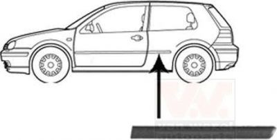 Van Wezel 5888429 облицовка / защитная накладка, боковина на VW GOLF IV (1J1)