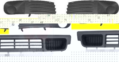 Van Wezel 5896594 решетка вентилятора, буфер на VW TRANSPORTER V c бортовой платформой/ходовая часть (7JD, 7JE,