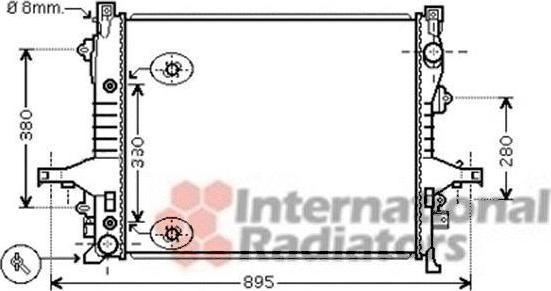 Van Wezel 59002133 радиатор, охлаждение двигателя на VOLVO XC90 I