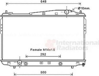 Van Wezel 81002135 радиатор, охлаждение двигателя на CHEVROLET EPICA (KL1_)