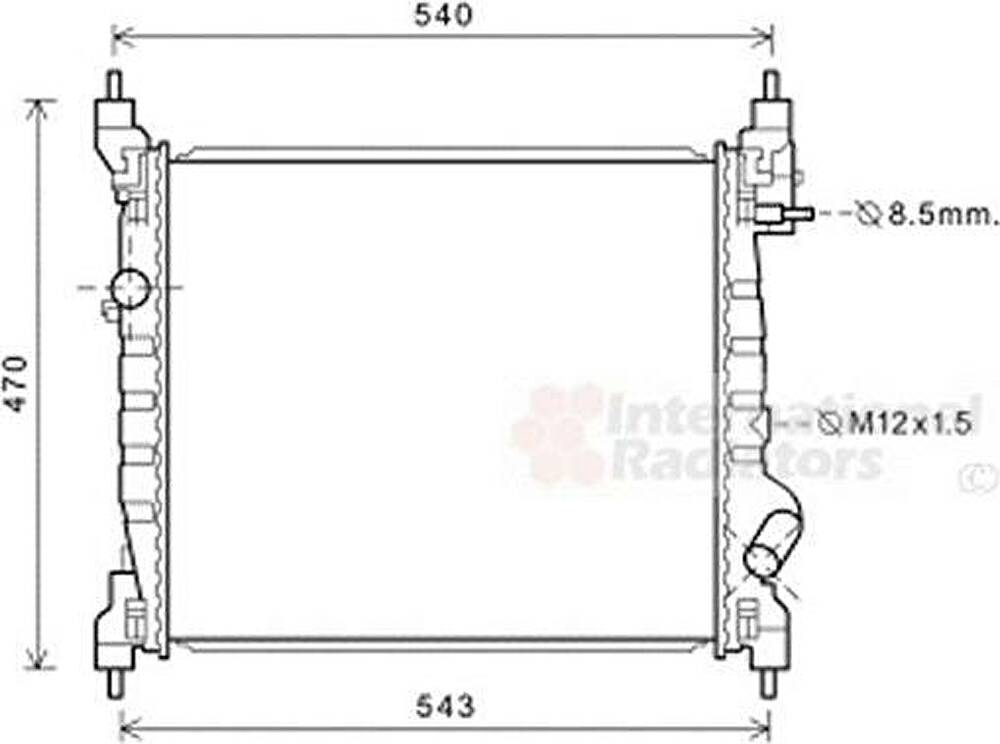 Van Wezel 81002141 радиатор, охлаждение двигателя на CHEVROLET SPARK (M300)