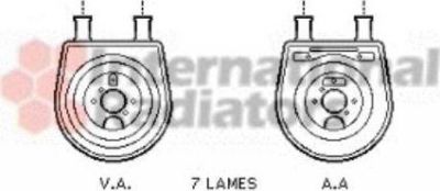 Van Wezel 82003154 масляный радиатор, двигательное масло на HYUNDAI SANTA FE I (SM)