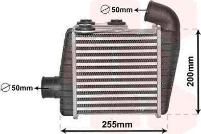Van Wezel 83004232 интеркулер на KIA SPECTRA седан (LD)