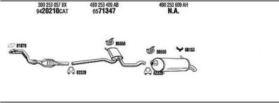 WALKER AD25178 система выпуска ог на AUDI A6 Avant (4B5, C5)