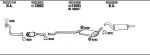 WALKER AD80036 система выпуска ог на AUDI 80 (89, 89Q, 8A, B3)