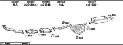 WALKER AR14605 система выпуска ог на ALFA ROMEO 146 (930)