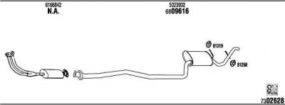 WALKER FO20116B система выпуска ог на FORD FIESTA II (FBD)